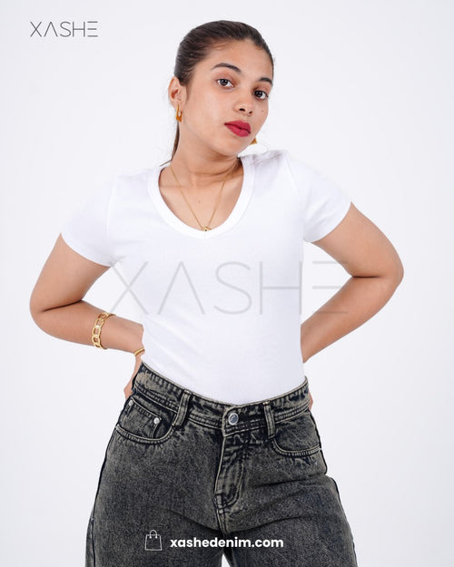 Women's Black Tinted Jeans